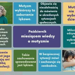 Dziecko z mutyzmem nie mówi w pewnych sytuacjach, co jest spowodowane lękiem, a nie wyborem. Październik miesiącem wiedzy o mutyzmie.
