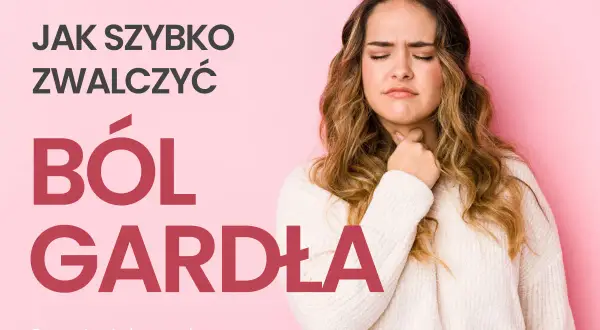 Kobieta z bólem gardła, szukająca sposobów, co na ból gardła. Szybkie ulgi szukaj na ReceptaLekarza.pl.