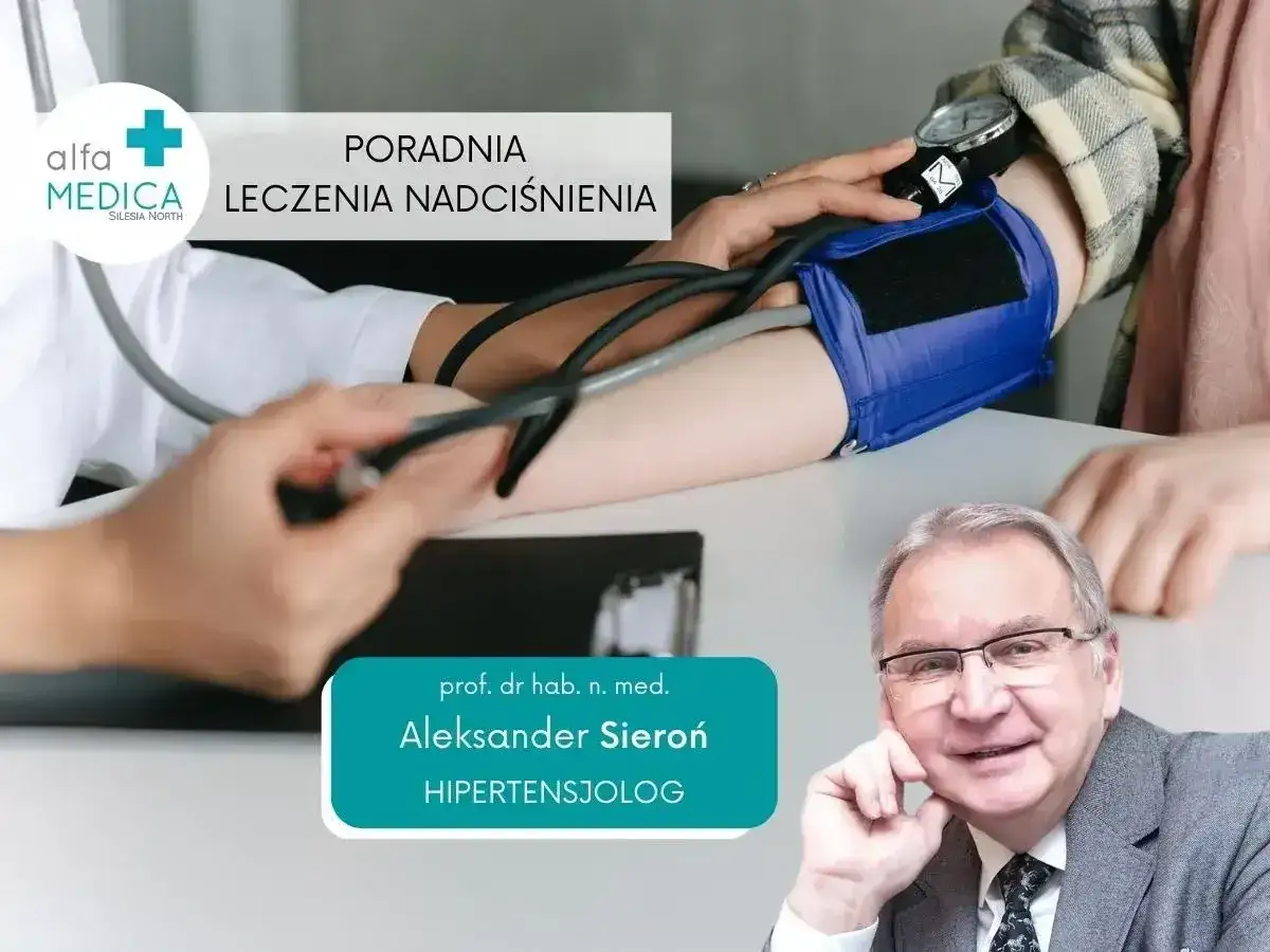 Prof. dr hab. n. med. Aleksander Sieroń, doświadczony hipertensjolog, w poradni leczenia nadciśnienia.